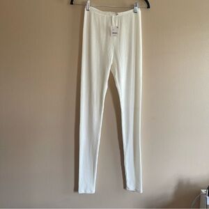 Free People Intimately ivory ribbed leggings Size Small